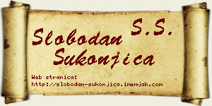 Slobodan Sukonjica vizit kartica